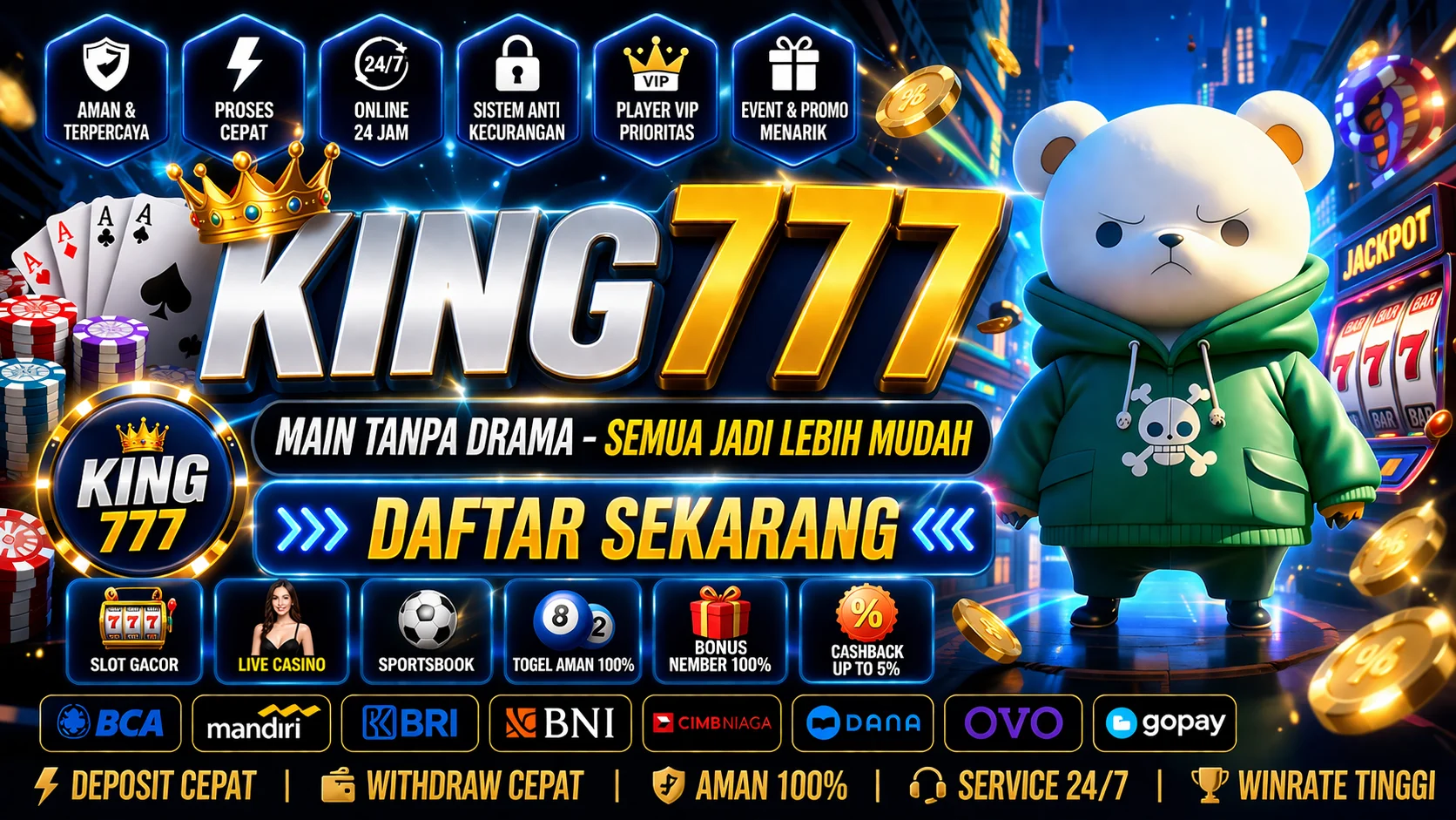 Galeri foto King777 – Akses Resmi Ke Hiburan Game Digital Cepat Dan Aman di Jakarta